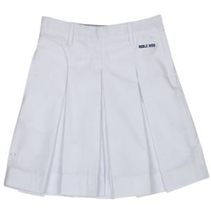 Noble High School Summer White skirts