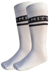 Amity International School Summer White Sock