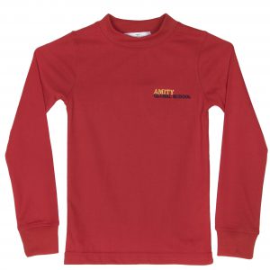 Amity Global School Winter Red T-Shirt
